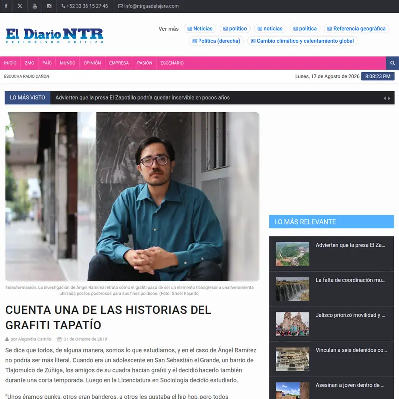 Shares One of the Stories of Guadalajara Graffiti