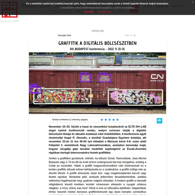 Graffitik a digitális bölcsészetben / DH_BUDAPEST Conference (Graffiti in Digital Humanities)